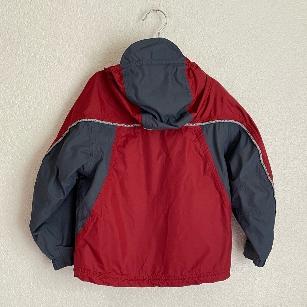 REI Elements Youth Windbreaker Jacket XS 4-5 Red Grey - Picture 3 of 13